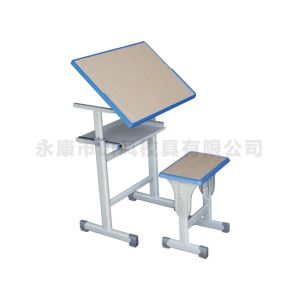 B13角度可调节塑料课桌椅-A5102M